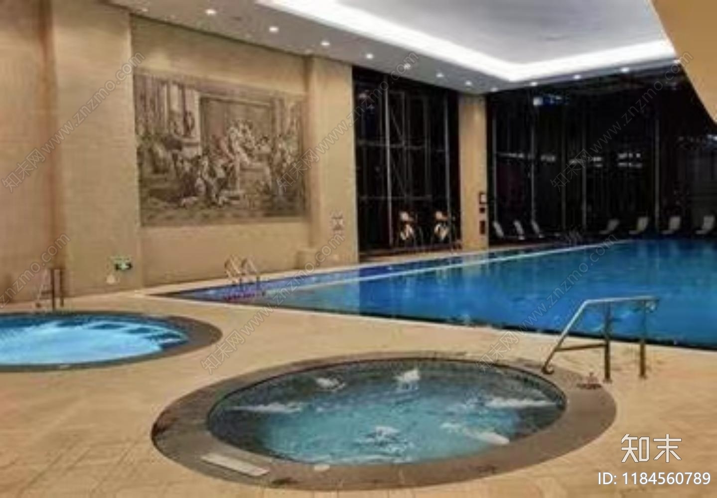 新中式中式酒店cad施工图下载【ID:1184560789】
