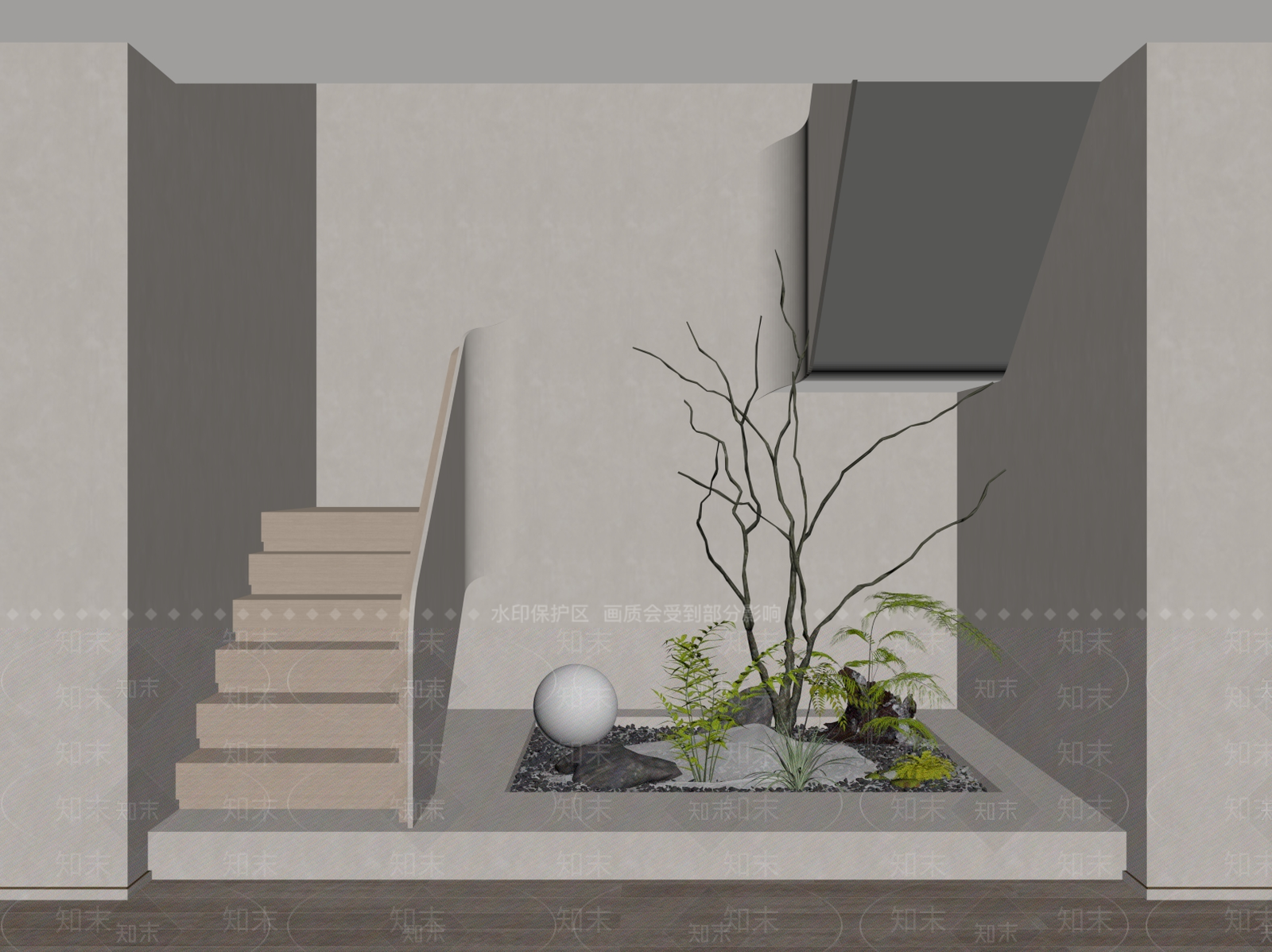 楼梯SU模型下载【ID:1184566765】