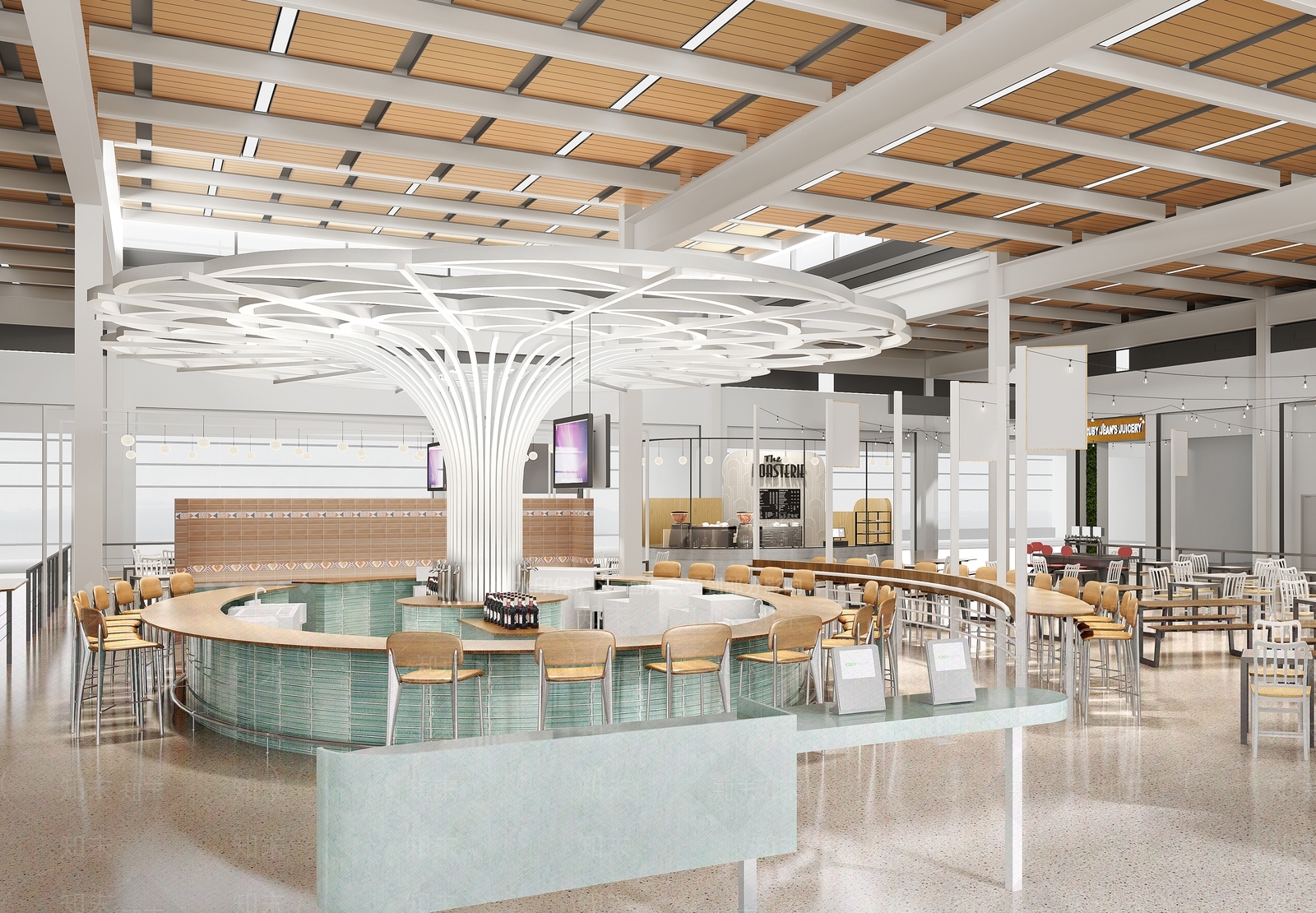 现代工业其他餐饮空间3D模型下载【ID:1184565869】
