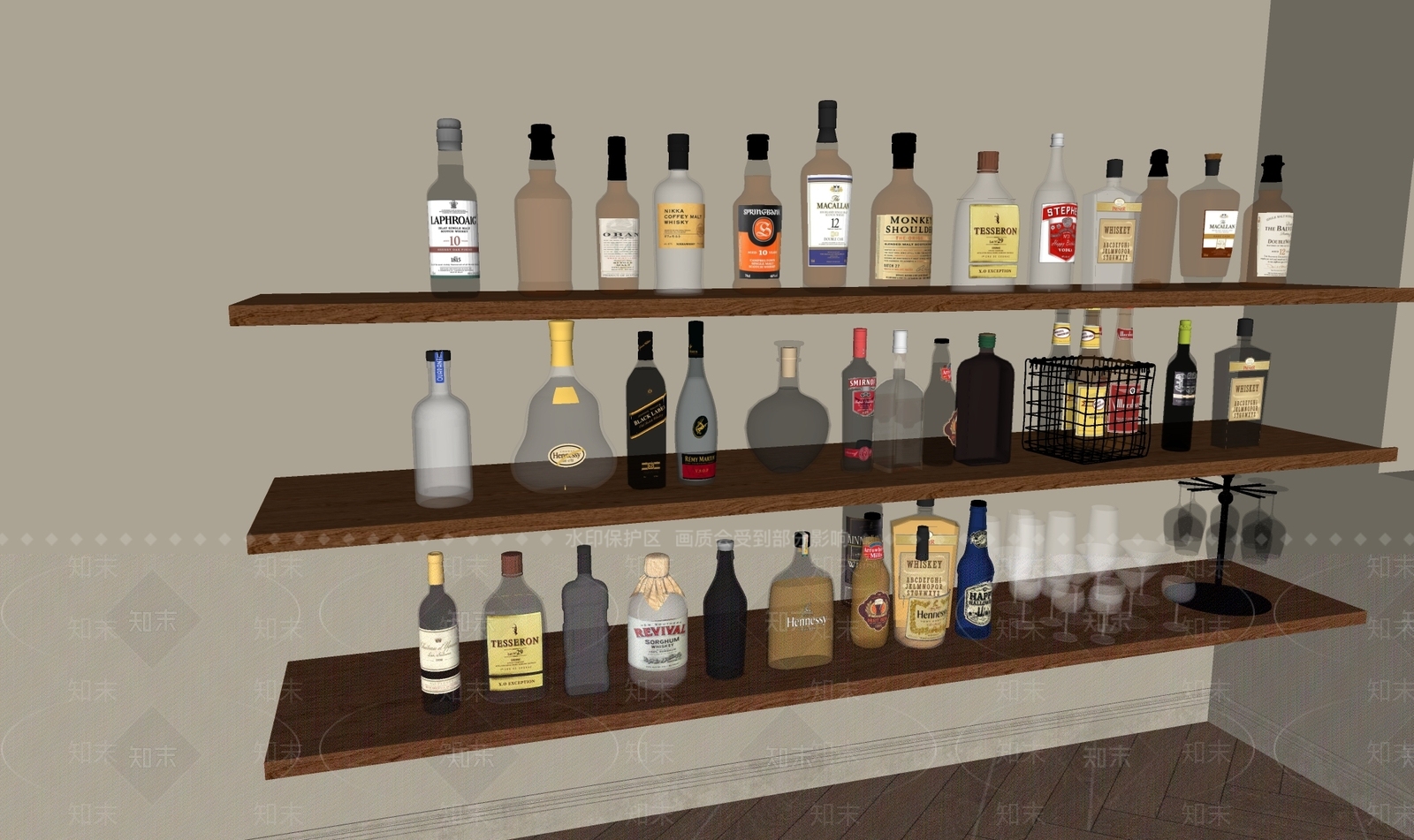 酒具SU模型下载【ID:1184573366】