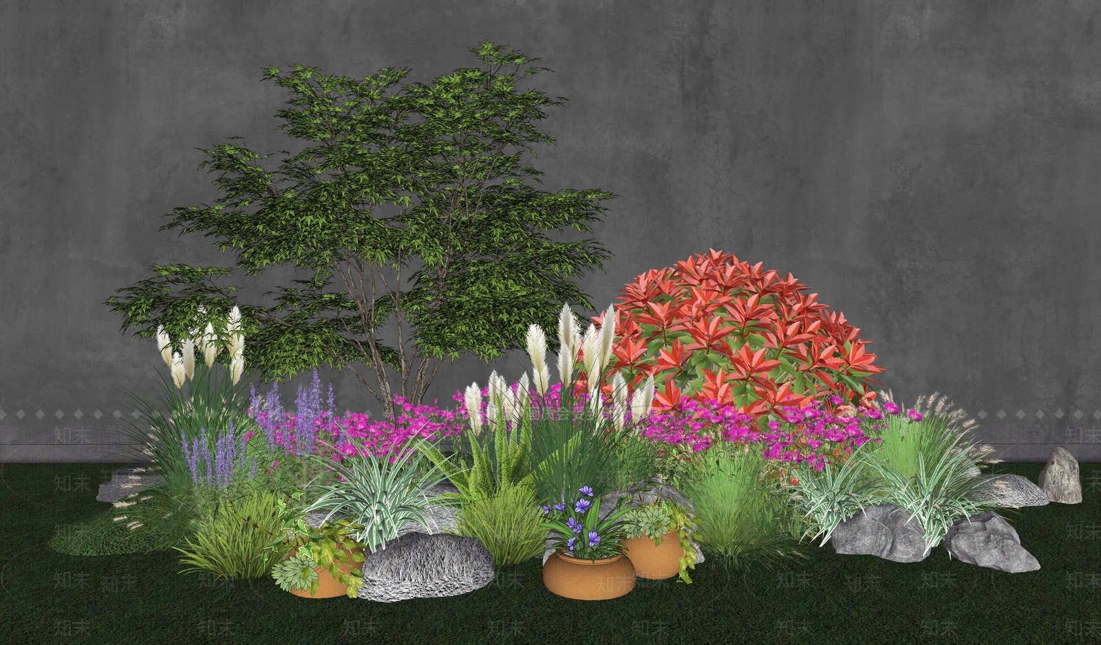 灌木SU模型下载【ID:1184578056】