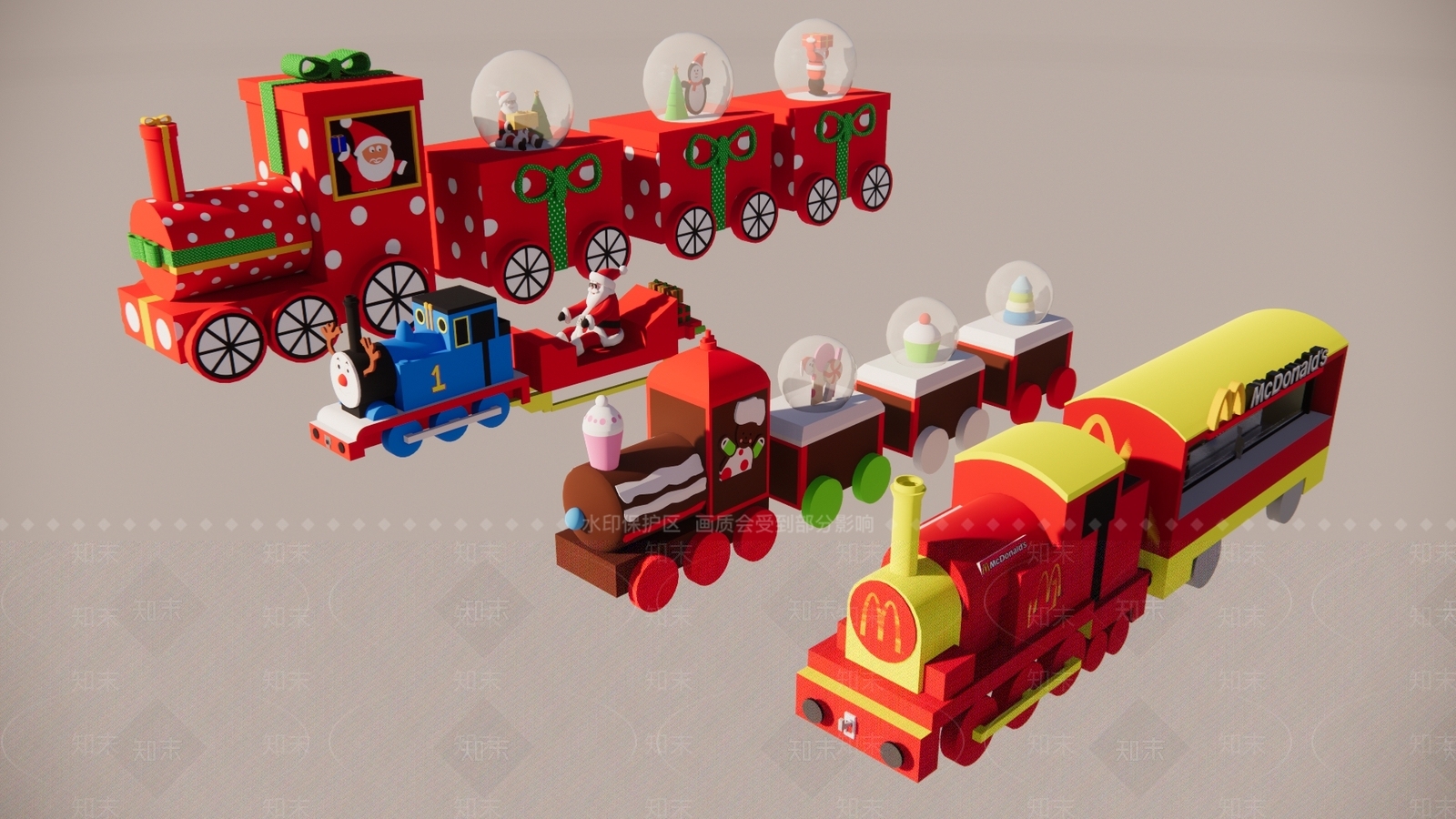 火车SU模型下载【ID:1184579487】