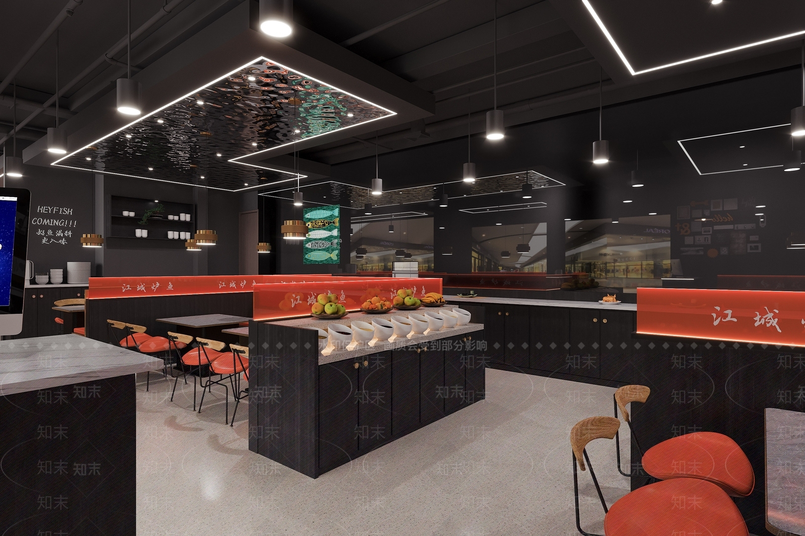现代其他餐饮空间3D模型下载【ID:1184582822】