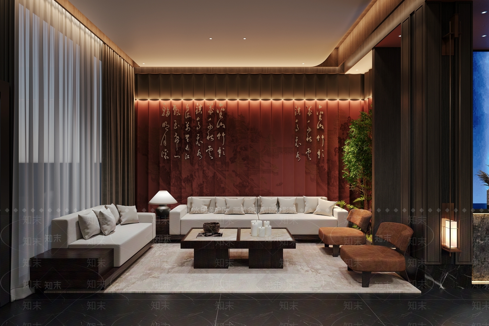 现代足浴店3D模型下载【ID:1184587108】