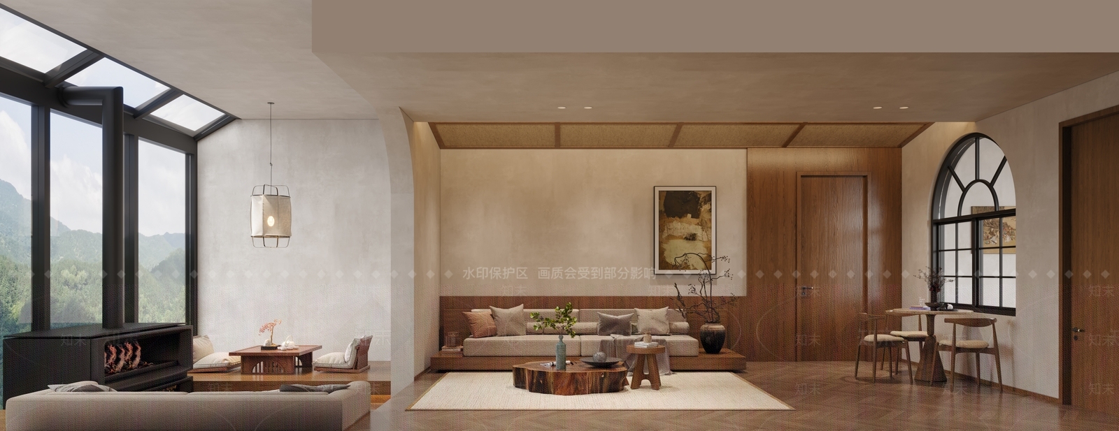 复古民宿3D模型下载【ID:1184587975】