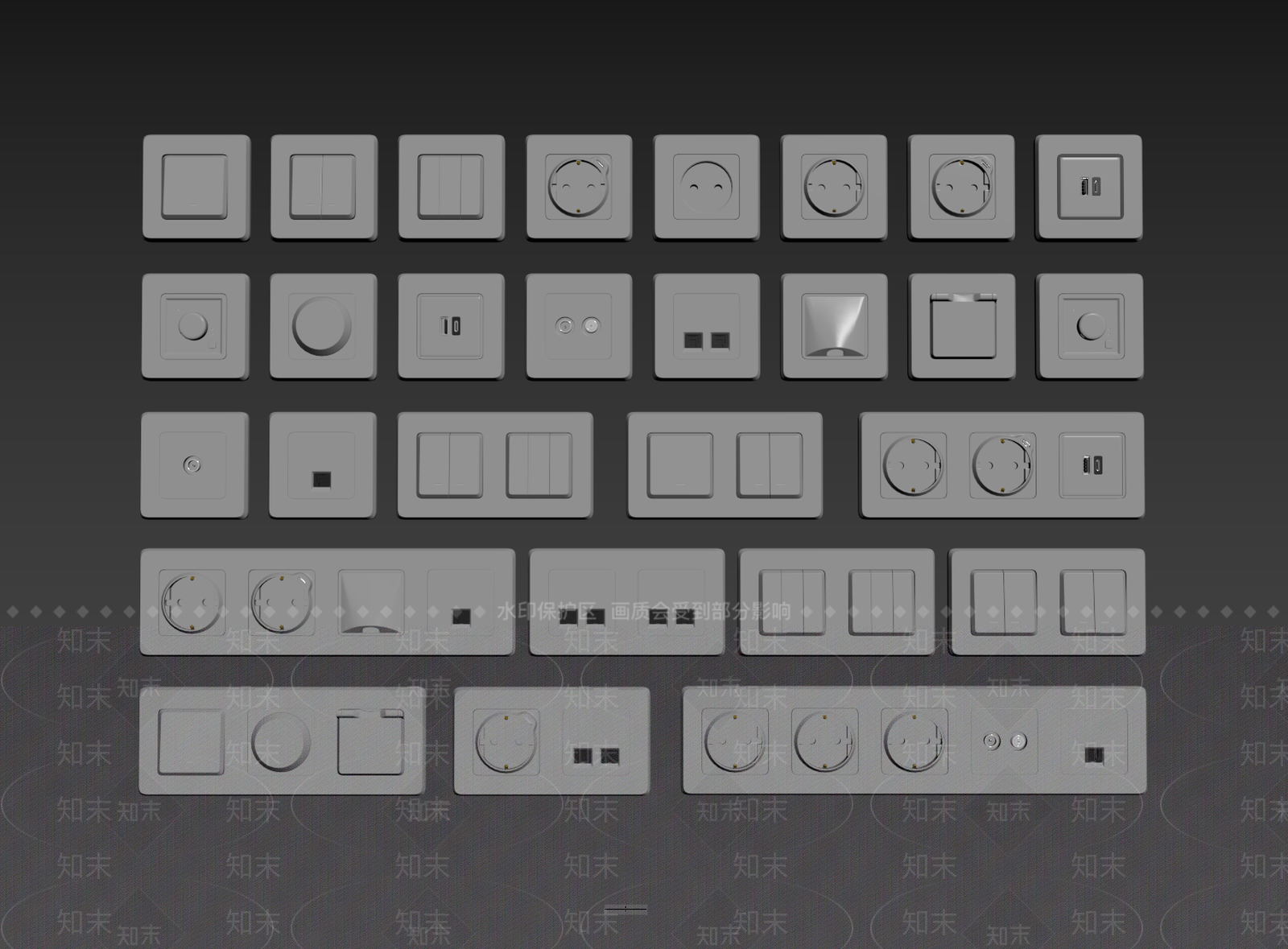 开关SU模型下载【ID:1184588287】