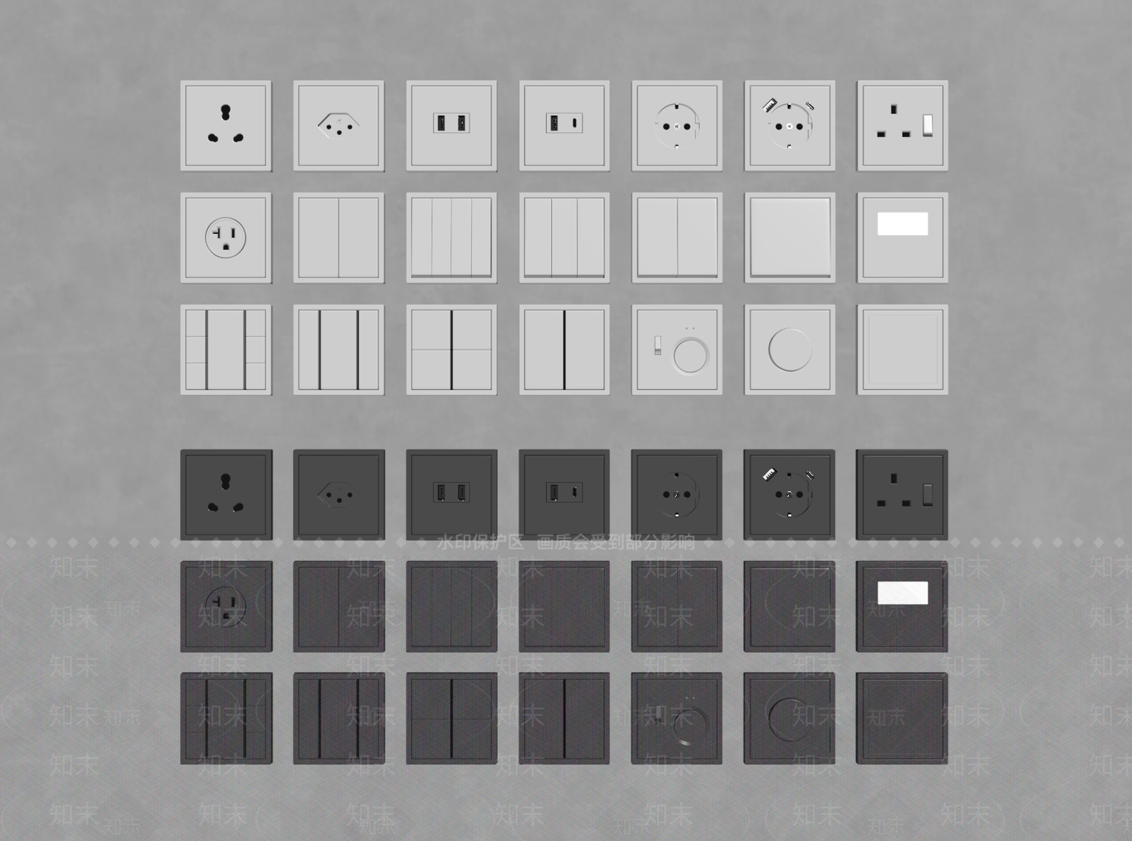 开关SU模型下载【ID:1184588466】