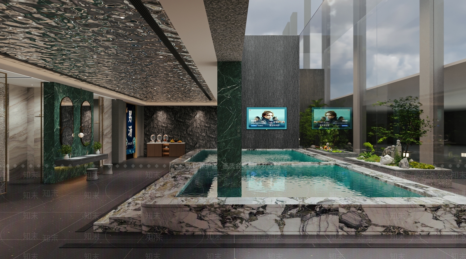 现代足浴店3D模型下载【ID:1184589200】