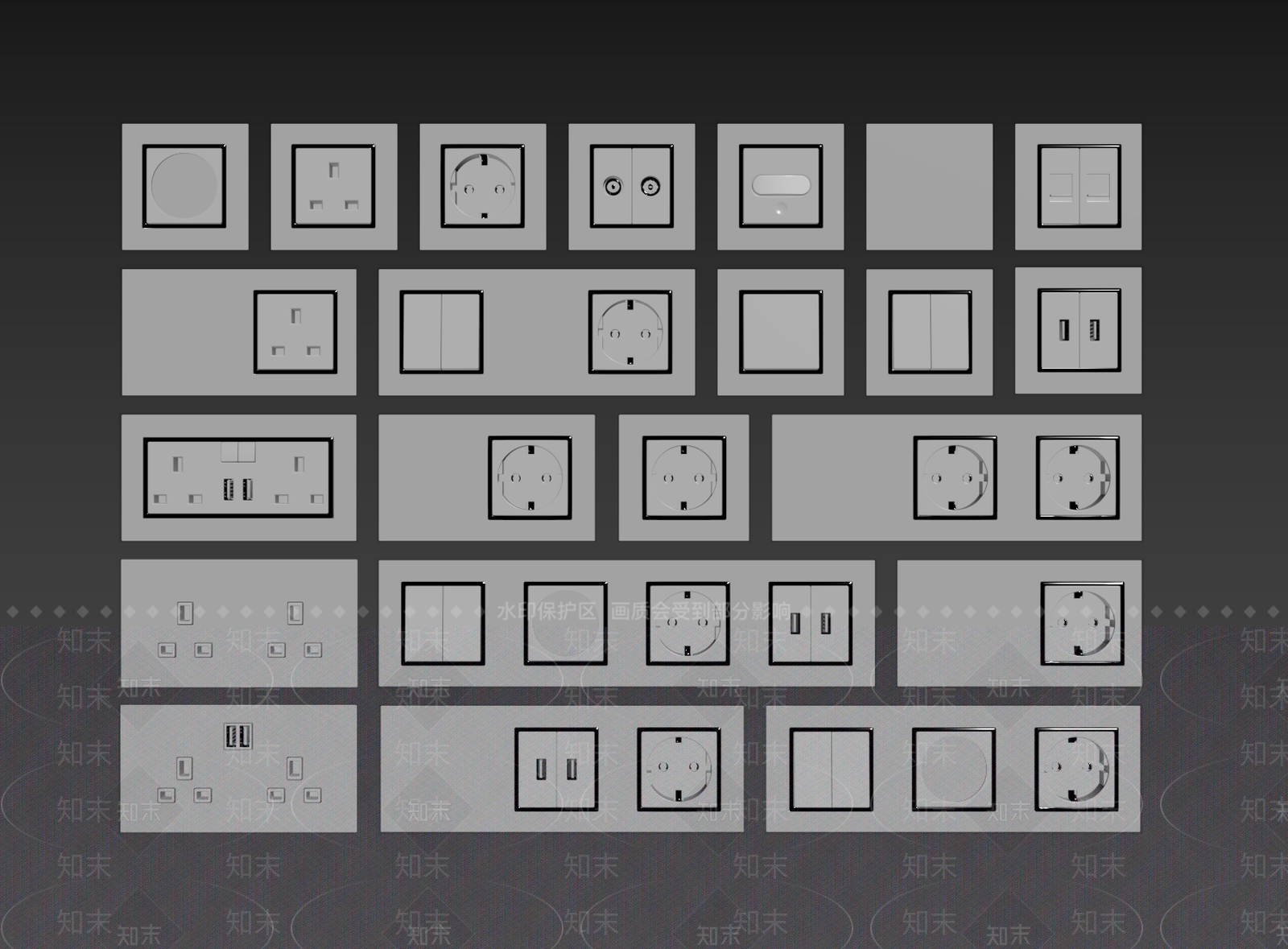 开关SU模型下载【ID:1184589282】
