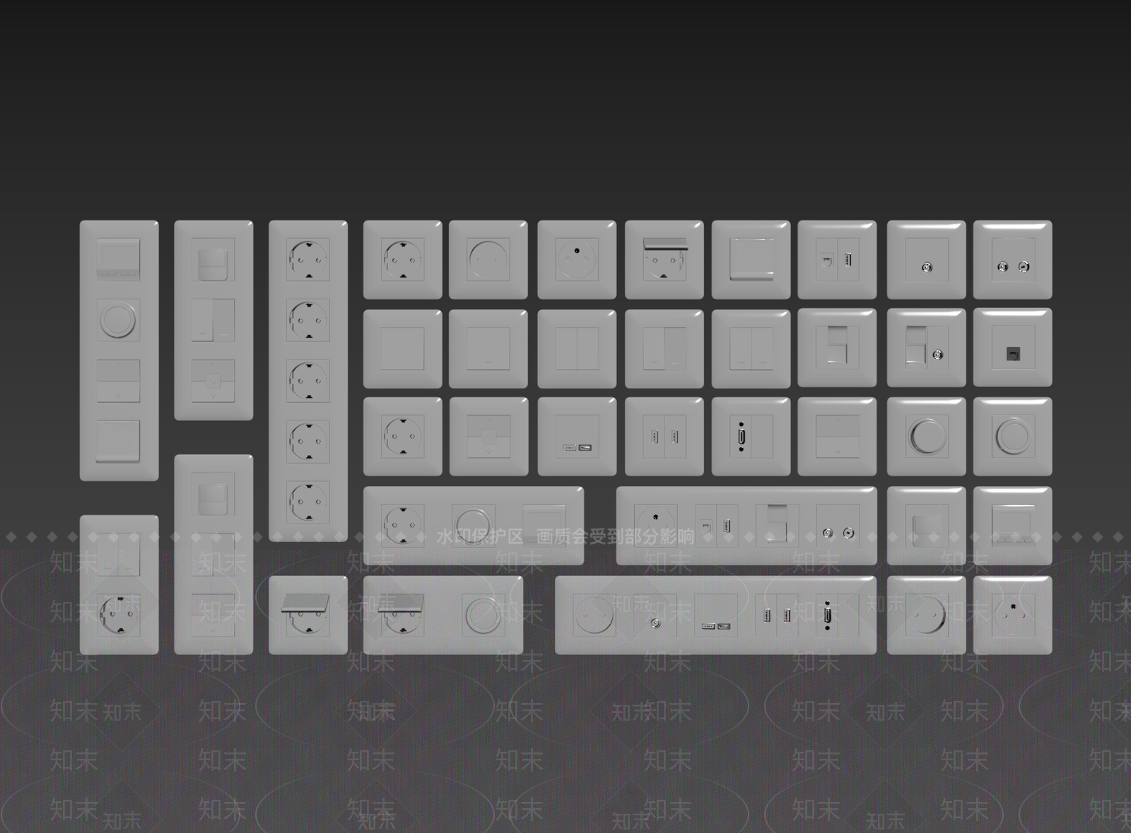 开关SU模型下载【ID:1184589286】