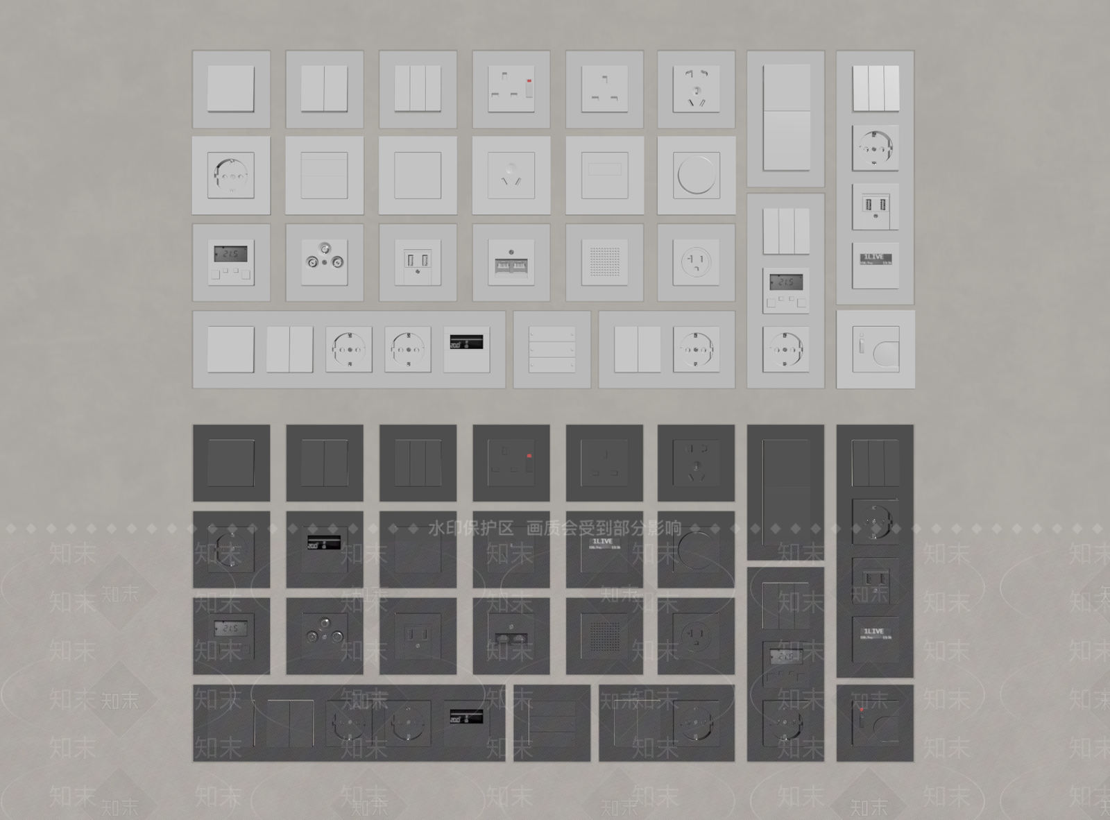开关SU模型下载【ID:1184589334】