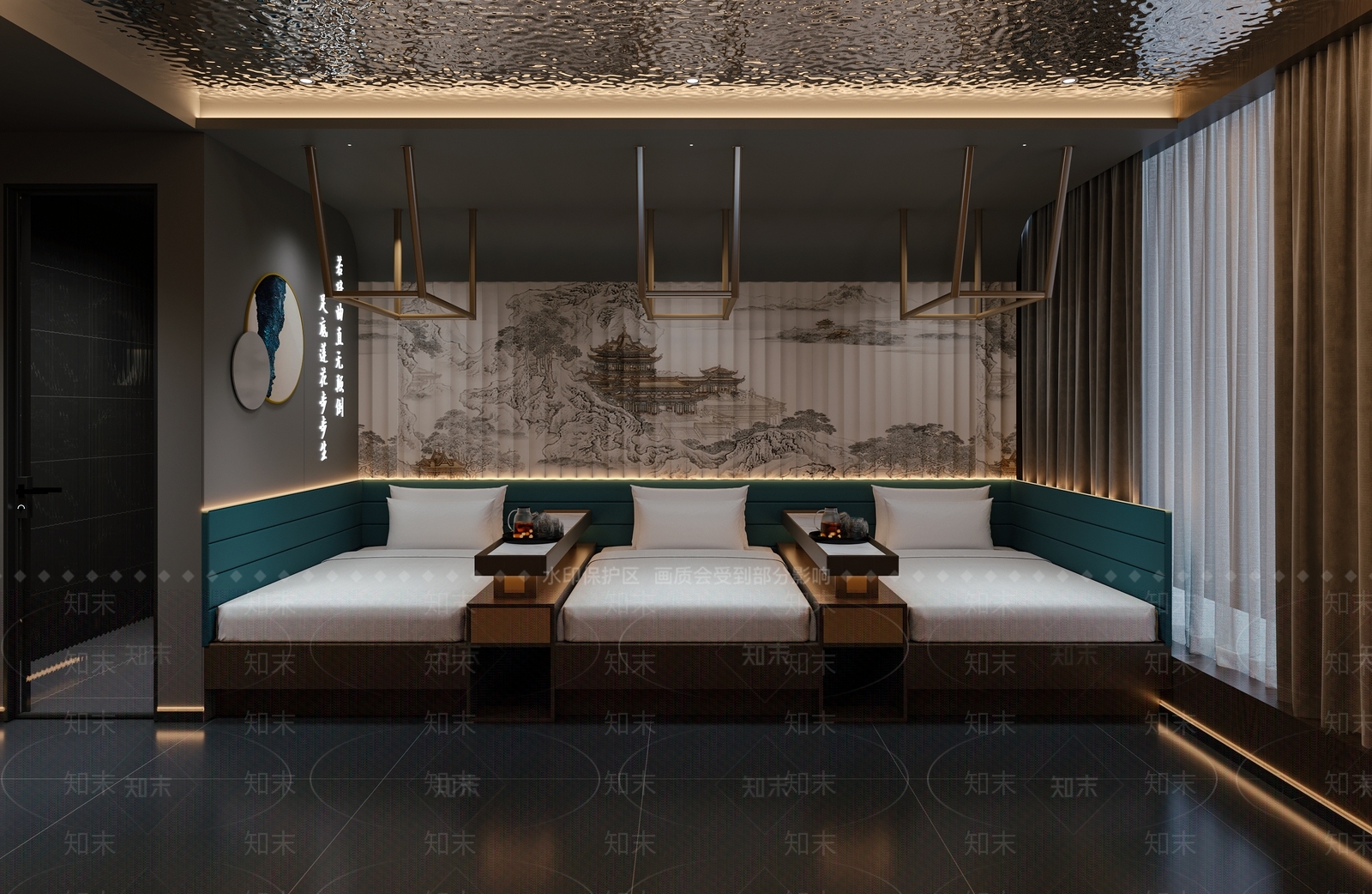 足浴店3D模型下载【ID:1184589461】