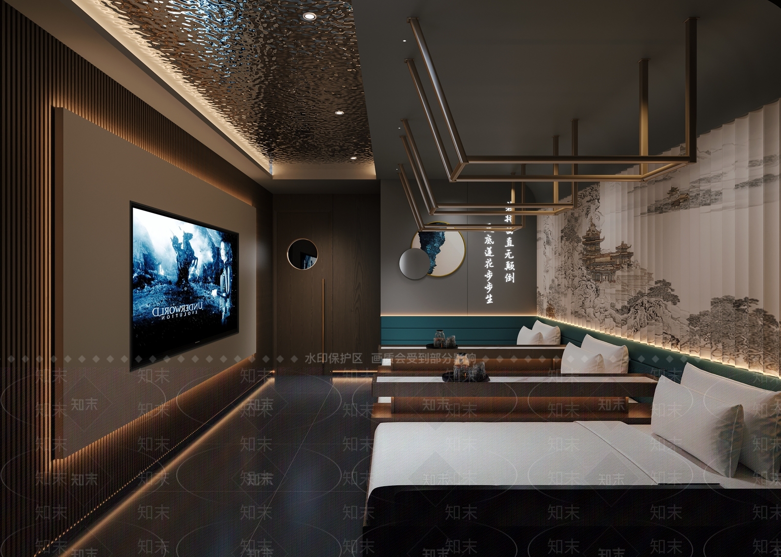 足浴店3D模型下载【ID:1184589461】