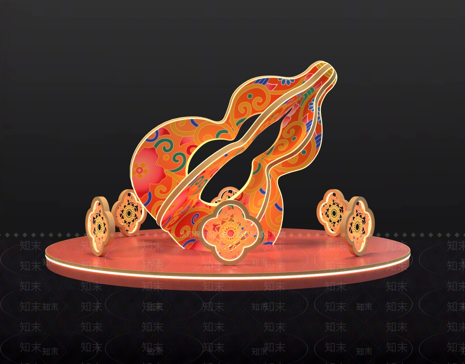 现代美陈3D模型下载【ID:1184590836】