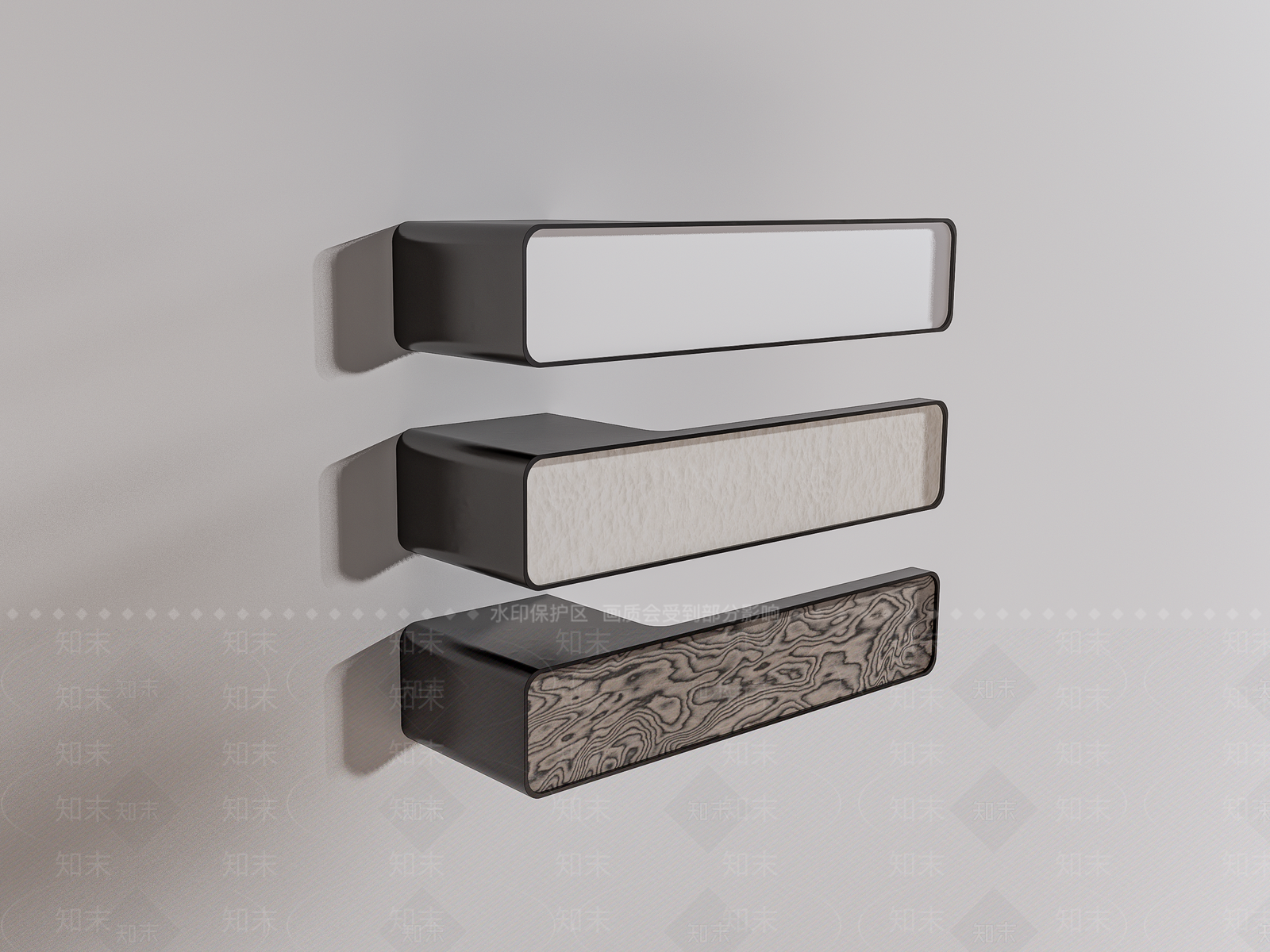 现代极简门把手SU模型下载【ID:1184593792】