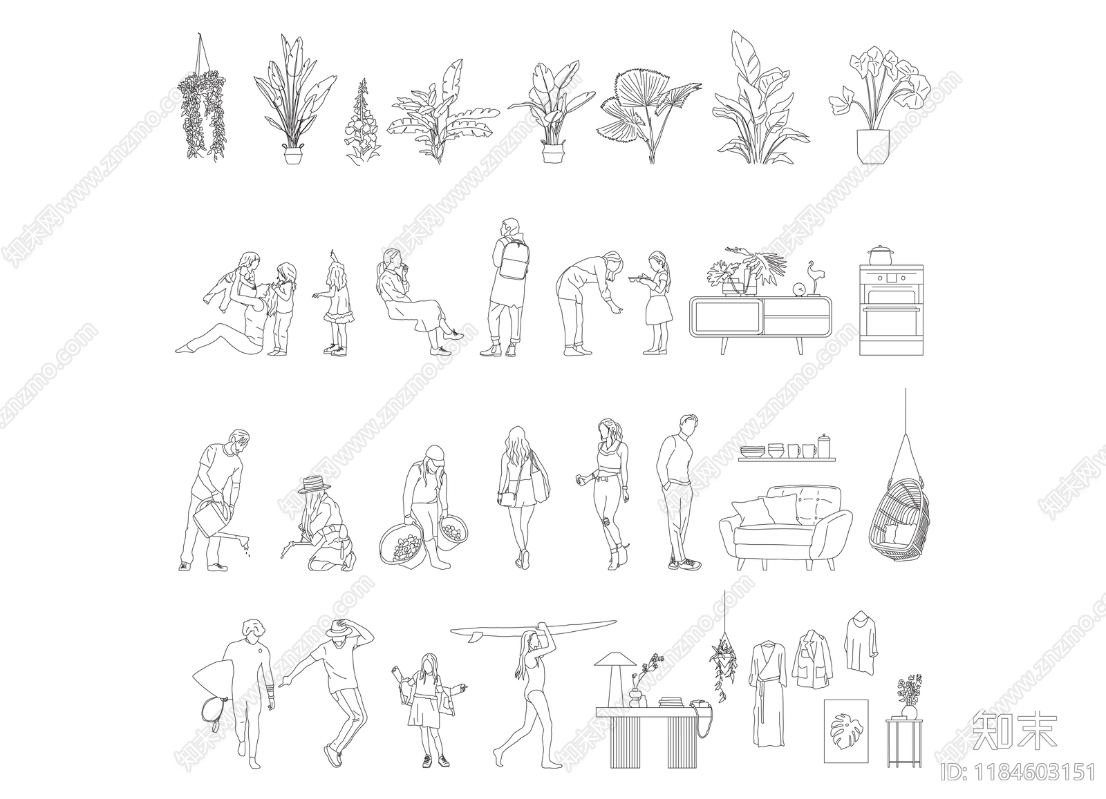 人物施工图下载【ID:1184603151】