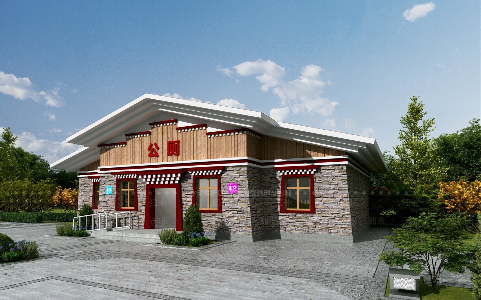 现代公厕3D模型下载【ID:1184606147】