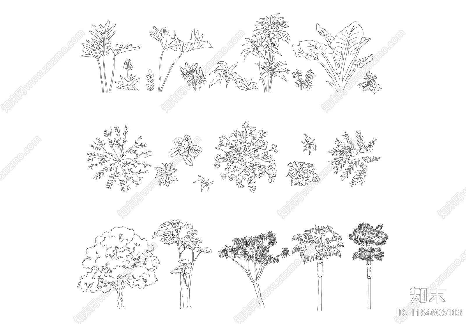 树施工图下载【ID:1184606103】