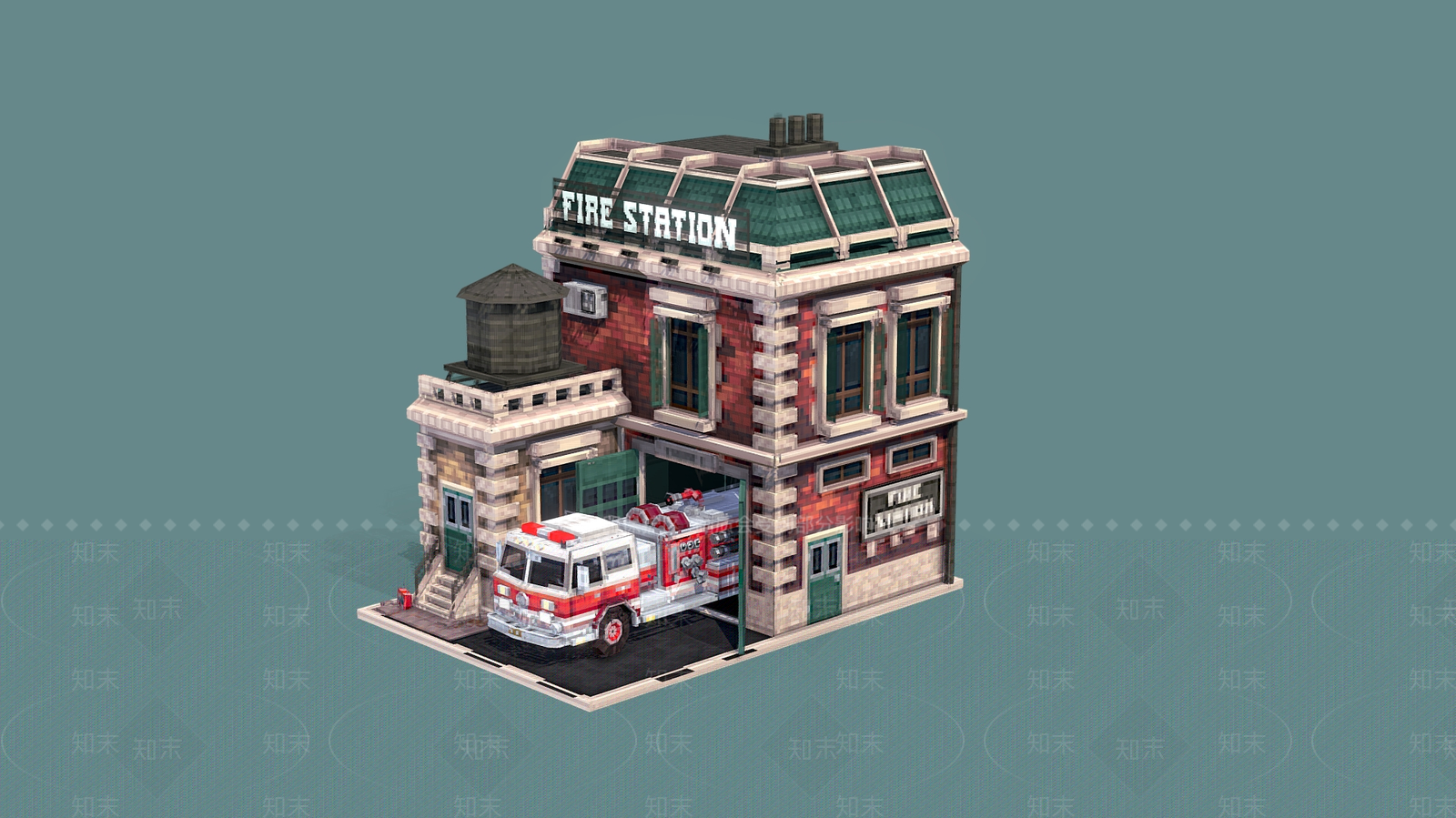 现代艺术风格建筑3D模型下载【ID:1184607668】