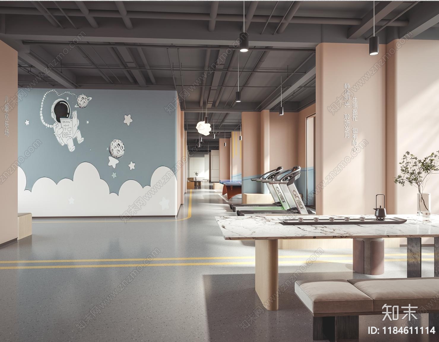 现代其他工装空间cad施工图下载【ID:1184611114】