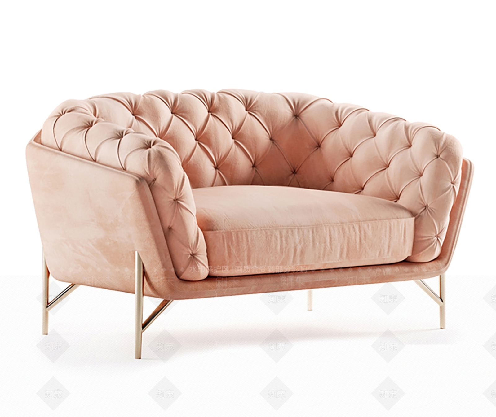 欧式美式单人沙发SU模型下载【ID:1184614470】