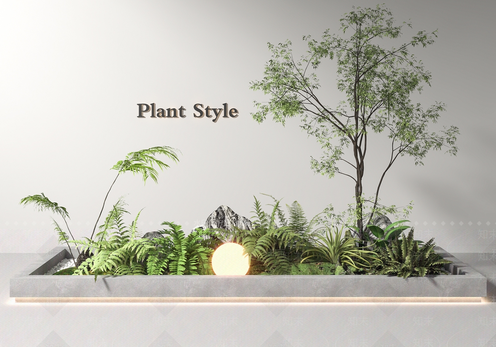 植物组合SU模型下载【ID:1184616304】