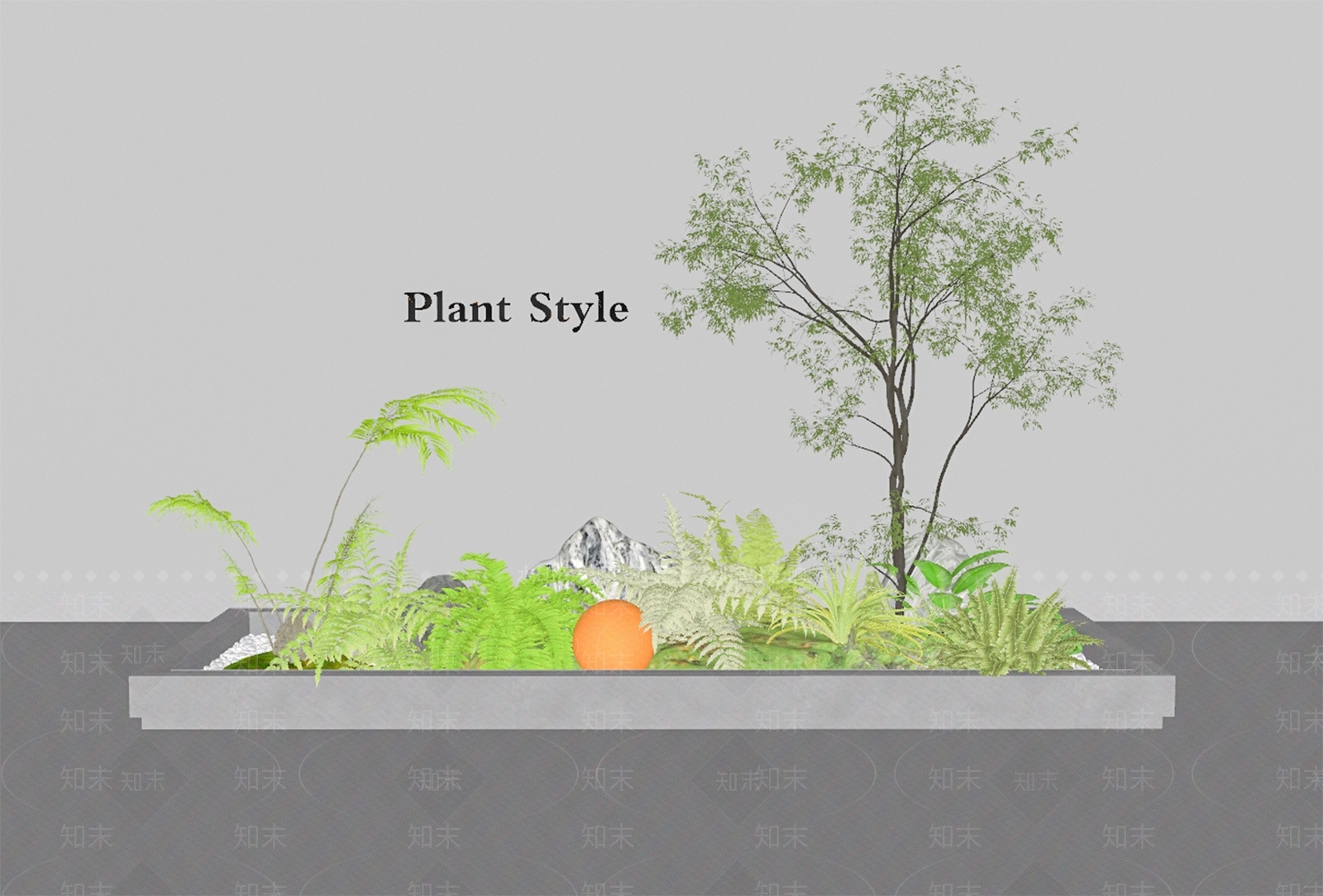 植物组合SU模型下载【ID:1184616304】
