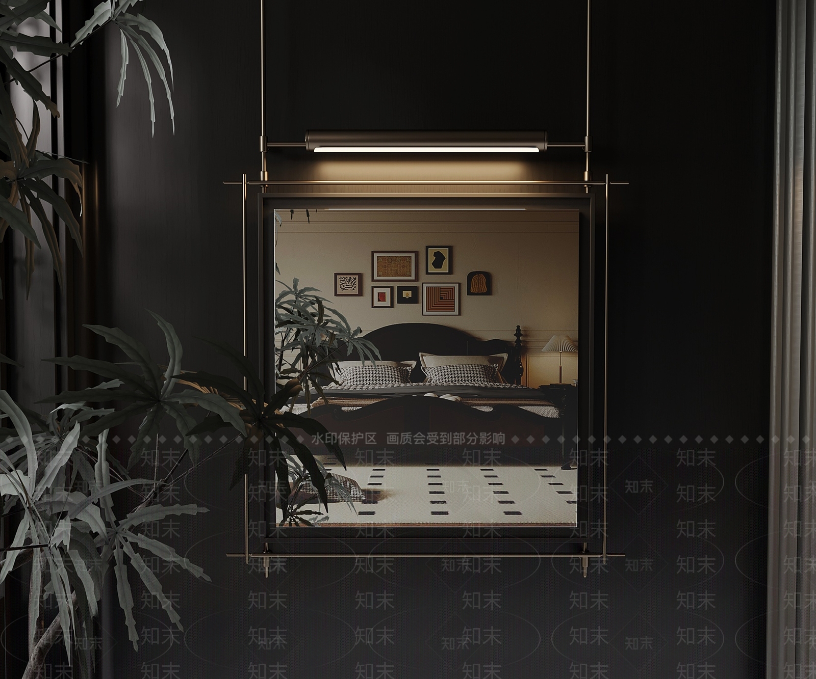 法式镜子SU模型下载【ID:1184617421】