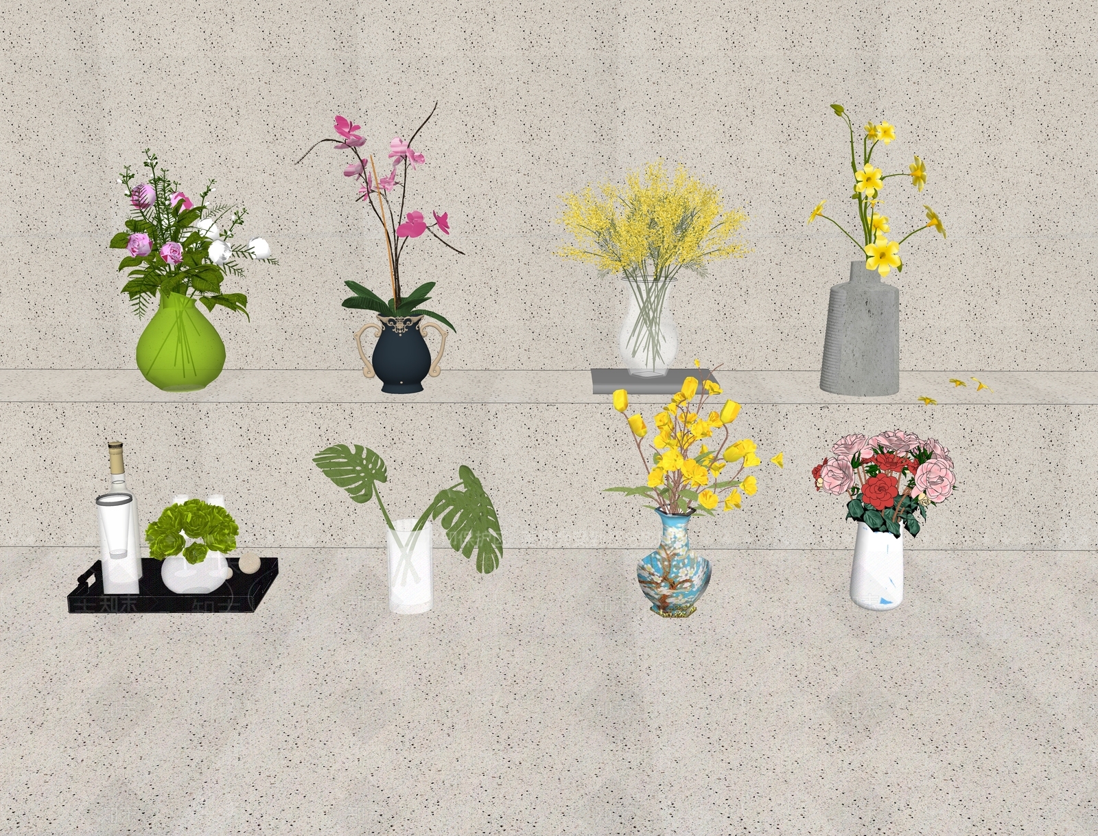 花草SU模型下载【ID:1184618196】