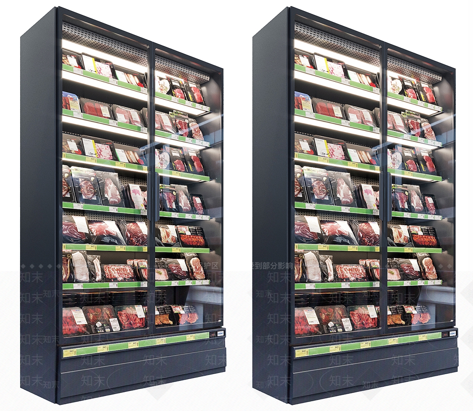 现代简约冰箱柜3D模型下载【ID:1184618365】