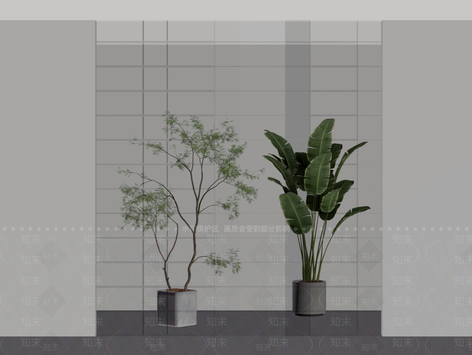 现代隔断SU模型下载【ID:1184618411】