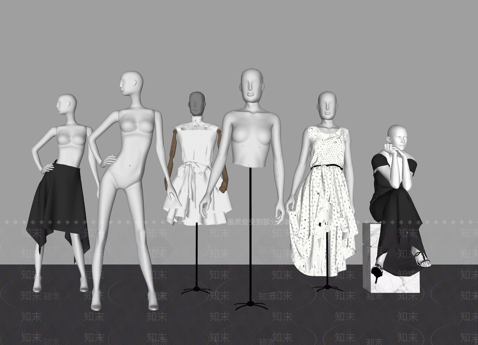 衣服SU模型下载【ID:1184618771】
