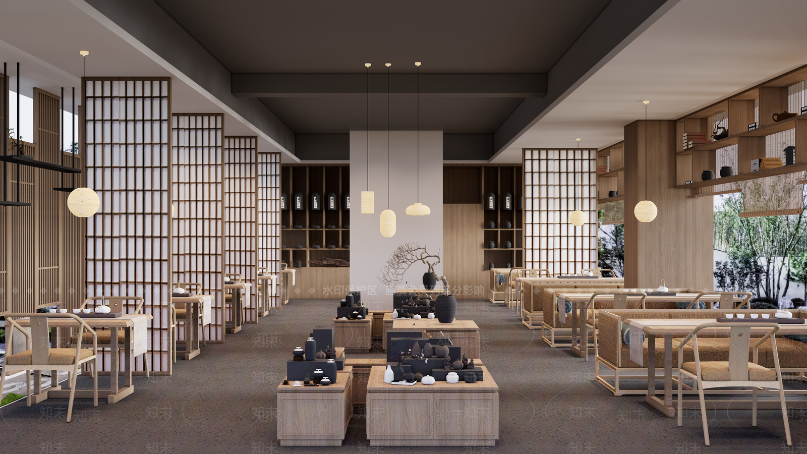 新中式其他店铺SU模型下载【ID:1184620159】
