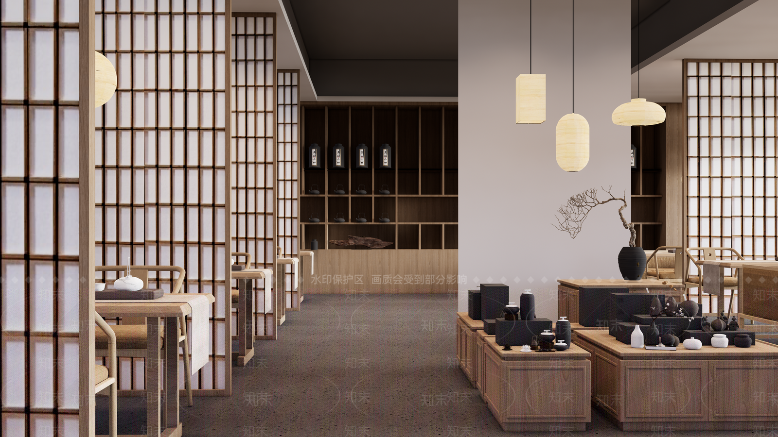 新中式其他店铺SU模型下载【ID:1184620159】