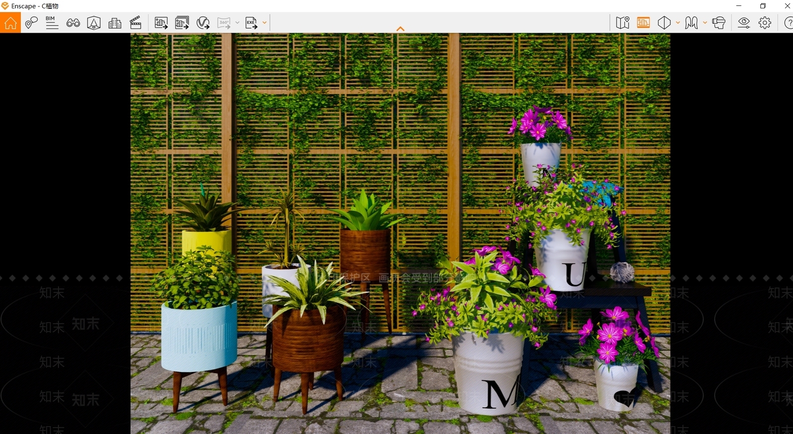 花草SU模型下载【ID:1184621244】