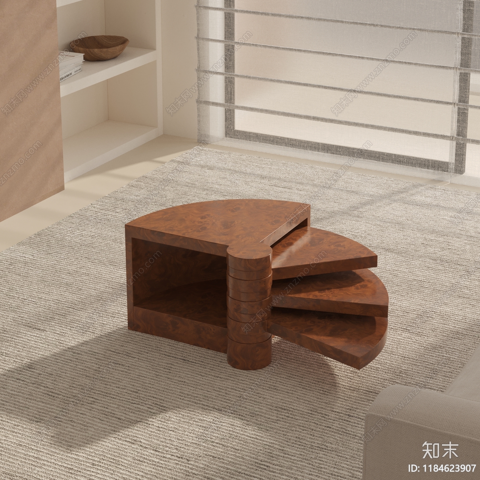 现代中古茶几3D模型下载【ID:1184623907】