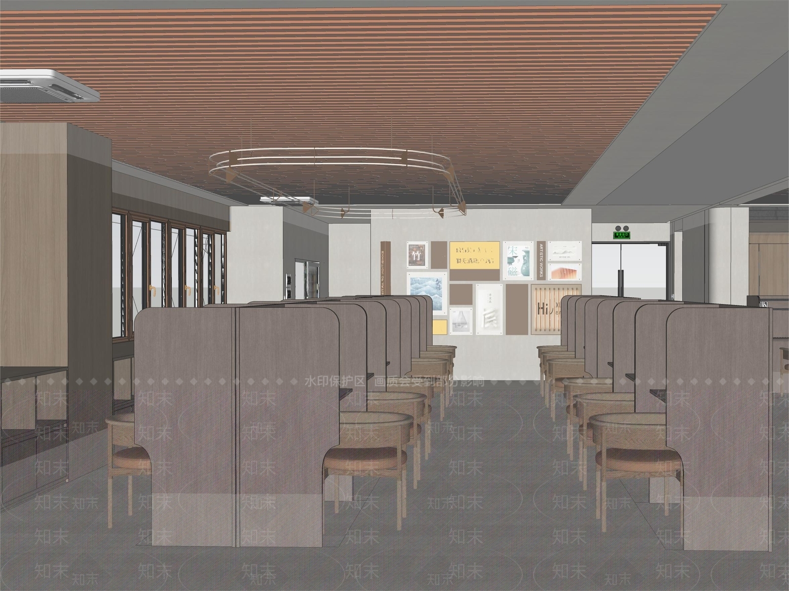 现代其他学校空间SU模型下载【ID:1184629286】