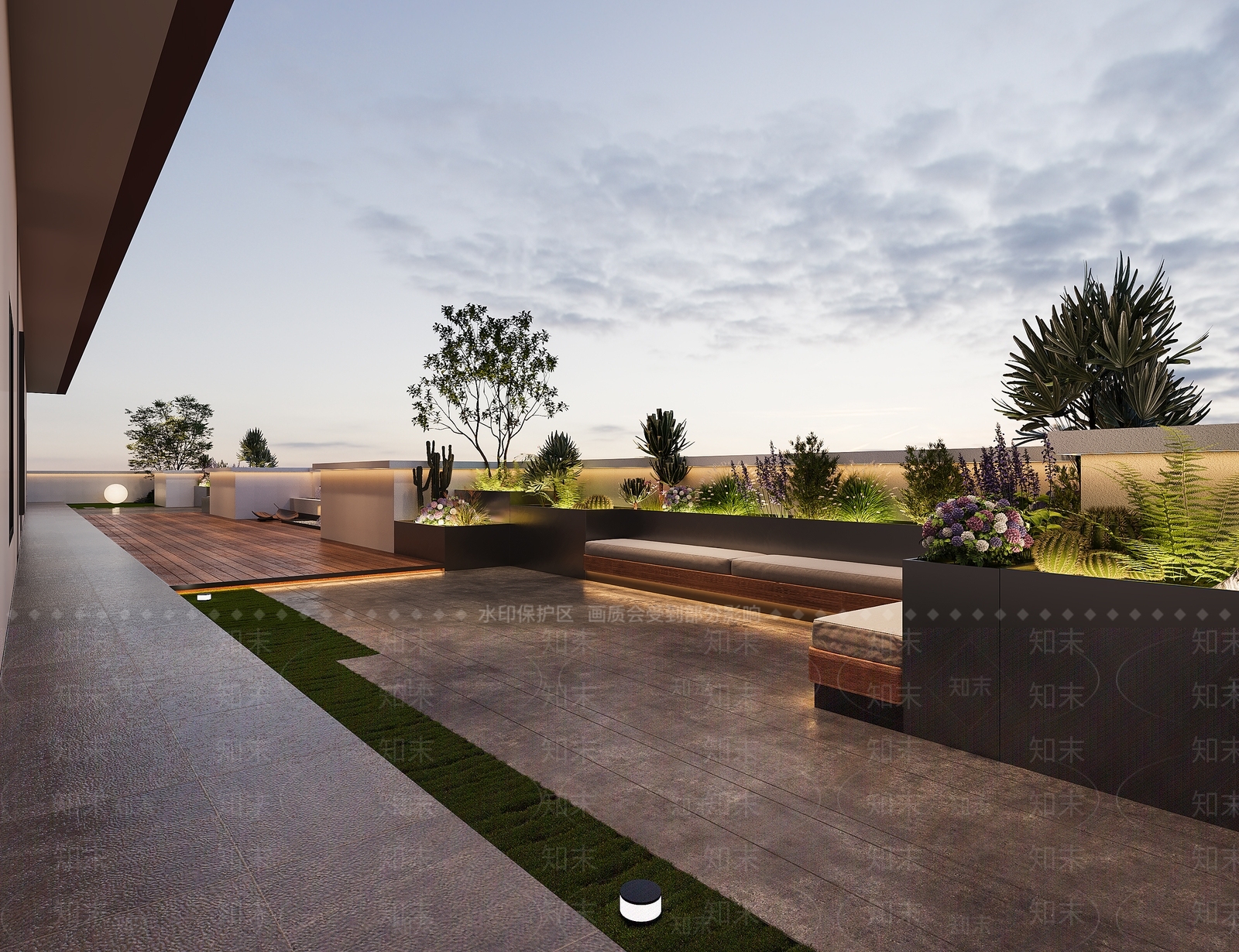 现代庭院3D模型下载【ID:1184630016】
