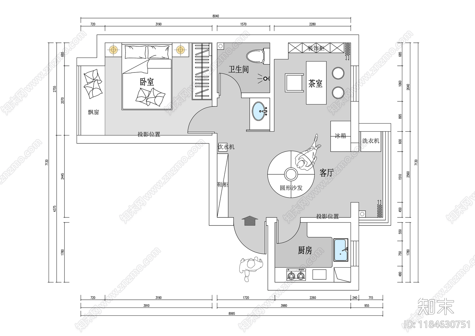 建筑平面图施工图下载【ID:1184630751】