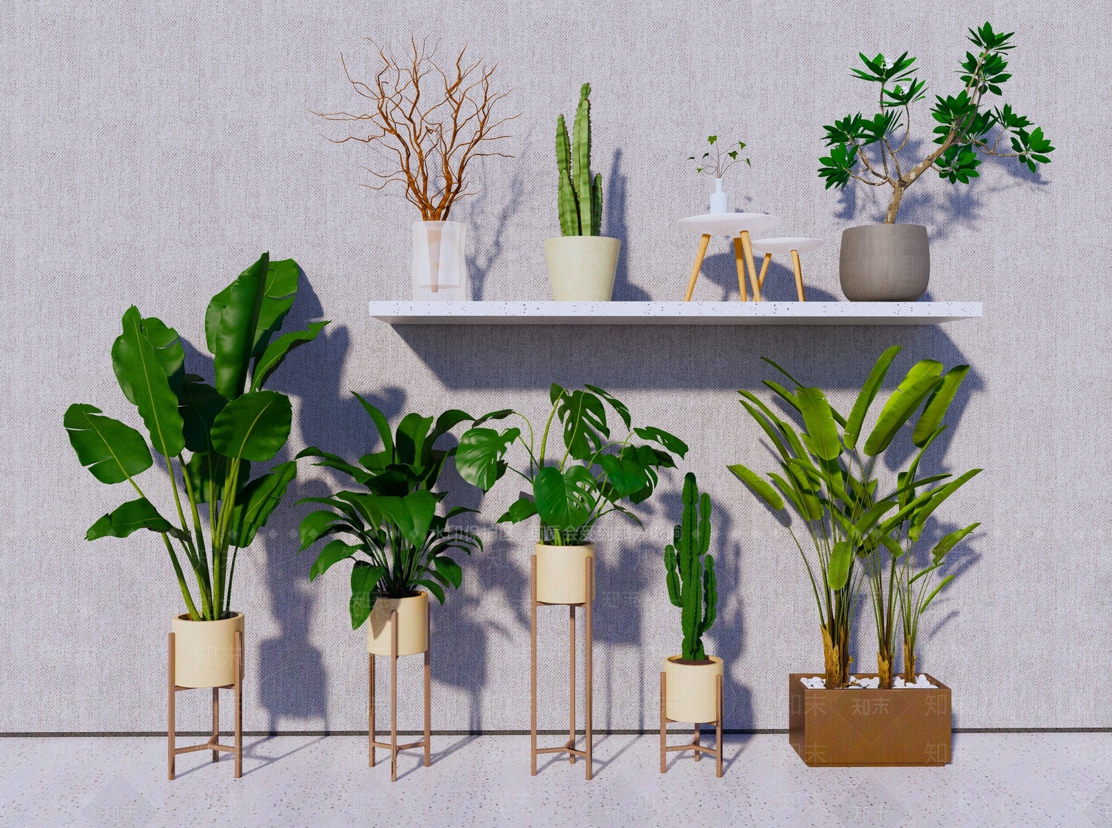 植物组合SU模型下载【ID:1184636851】