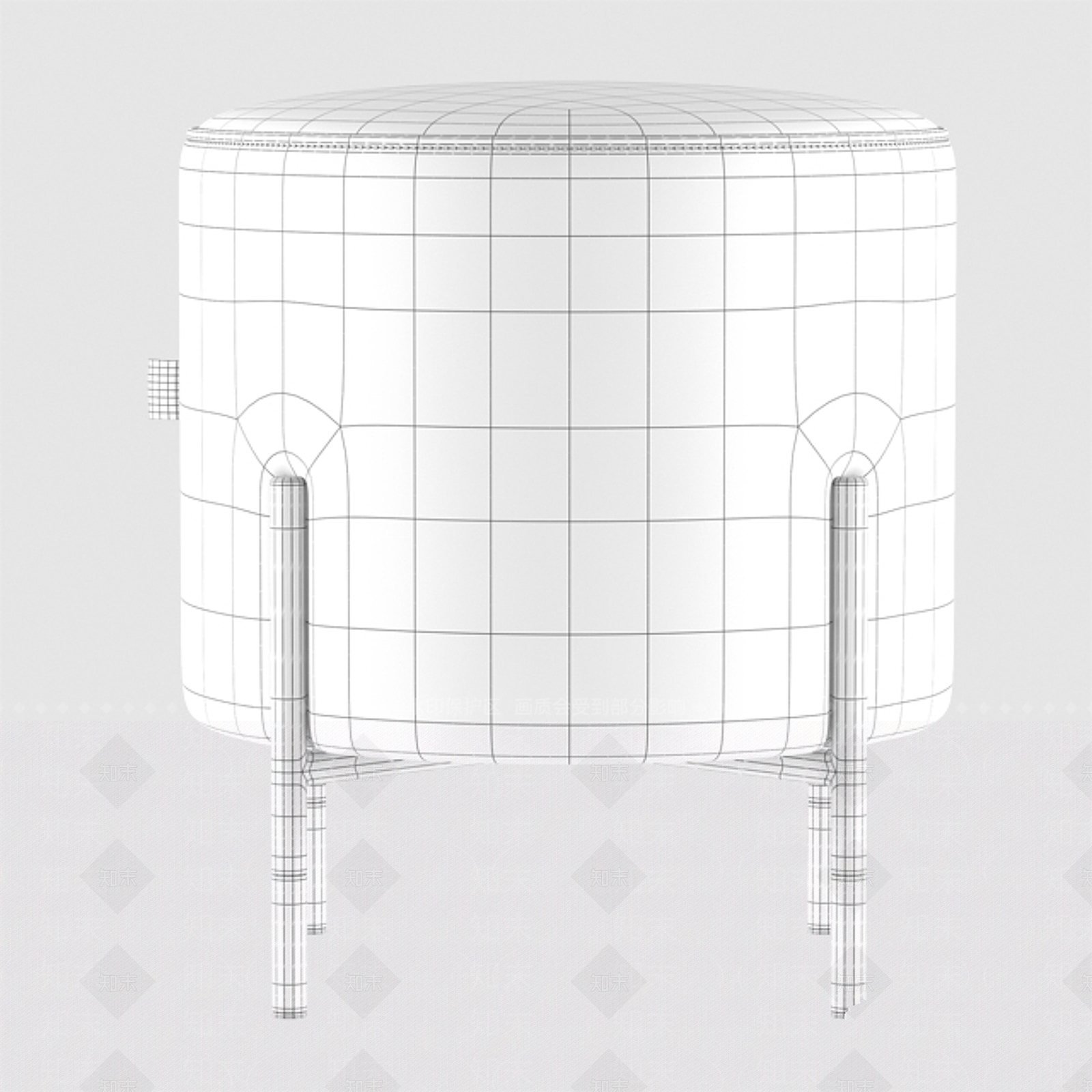 沙发凳3D模型下载【ID:1184638380】