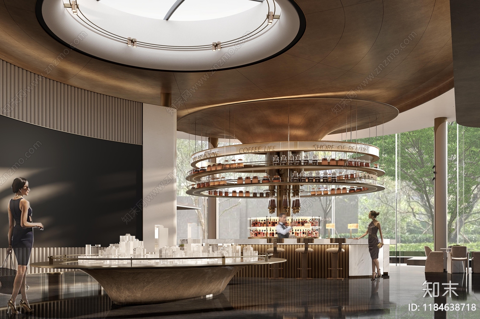 现代售楼处施工图下载【ID:1184638718】