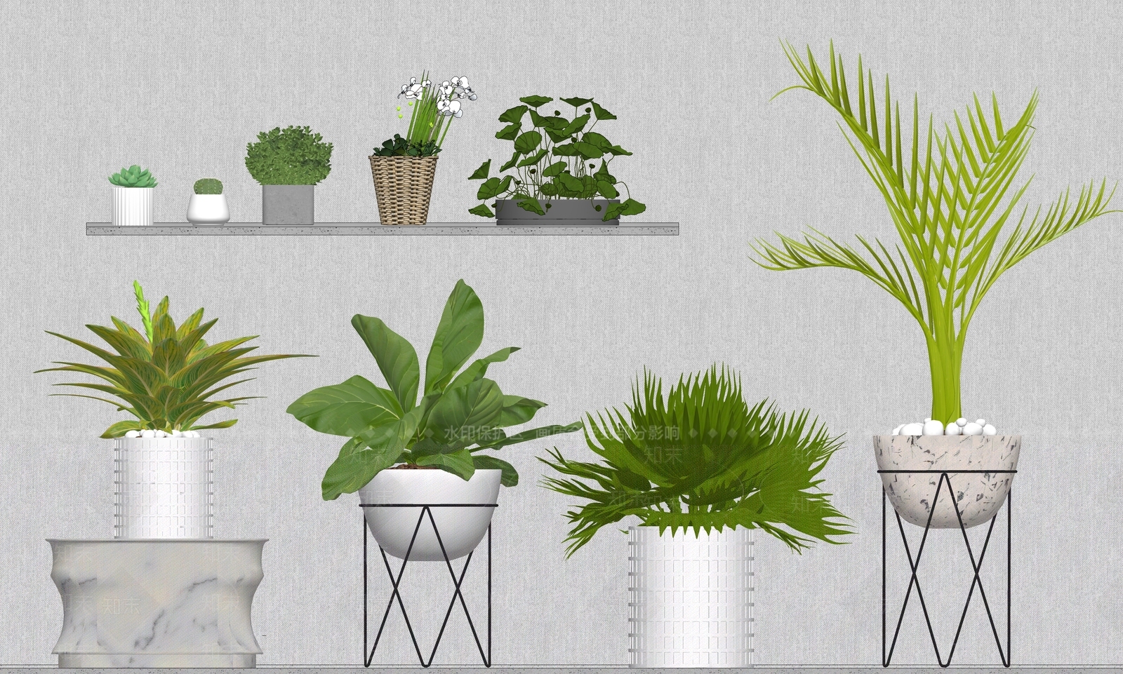 盆栽SU模型下载【ID:1184639561】