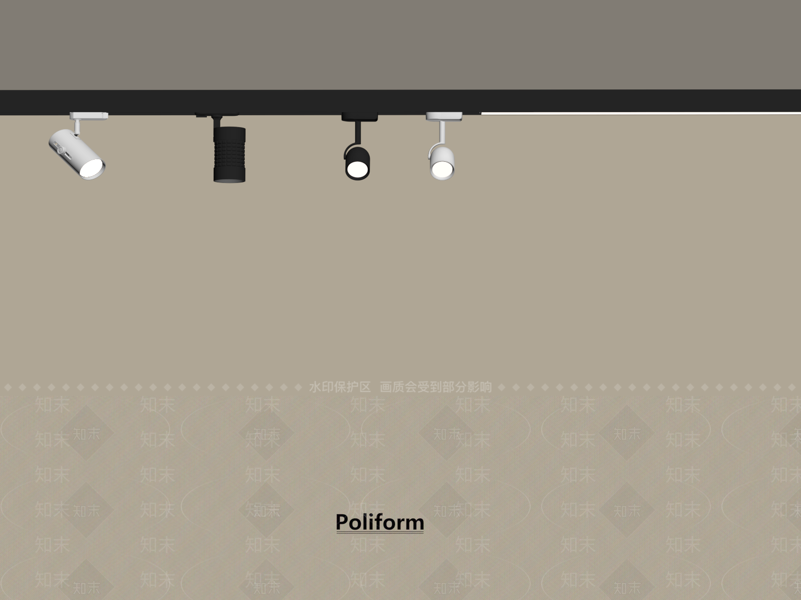 现代筒灯射灯SU模型下载【ID:1184650921】