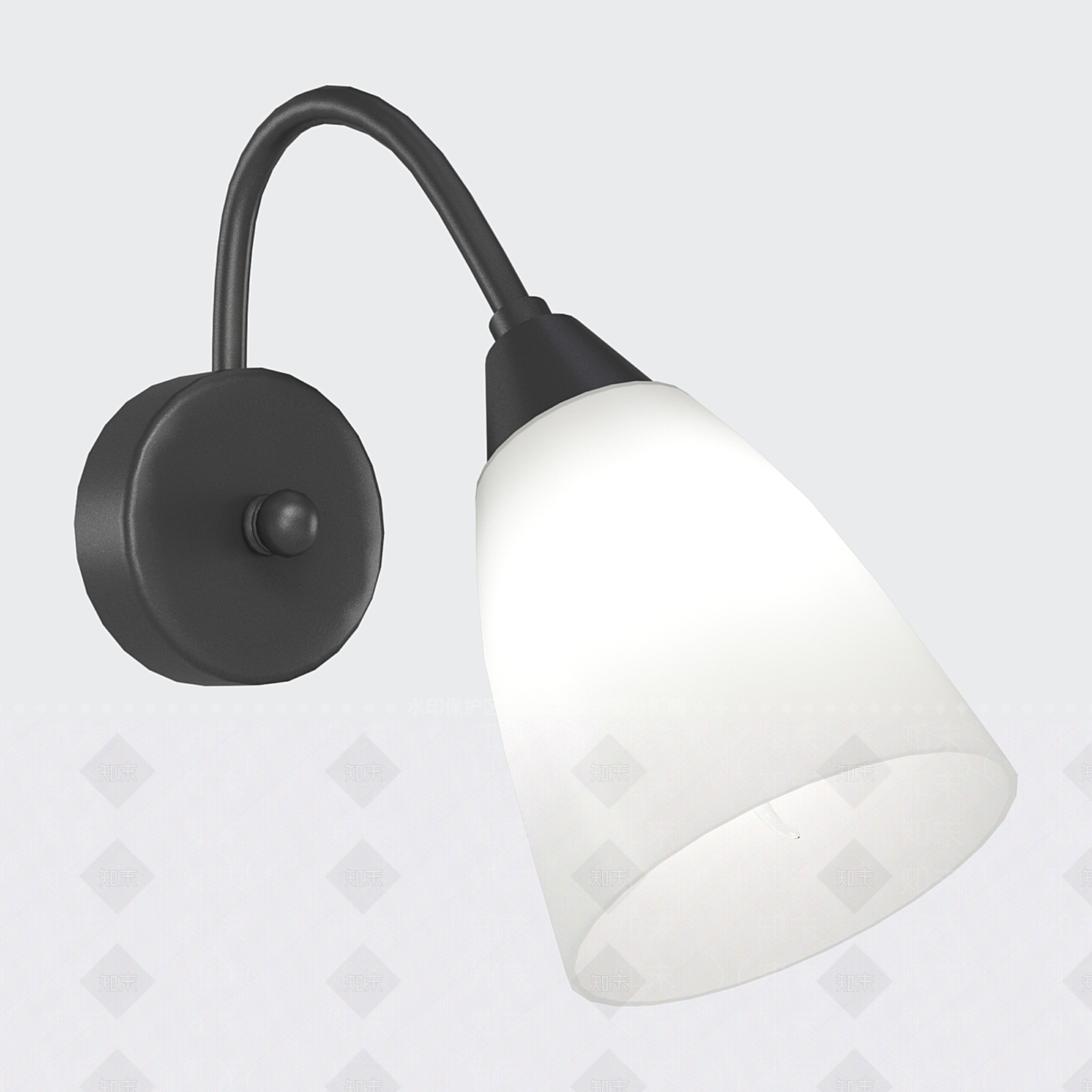 现代壁灯3D模型下载【ID:1184657175】