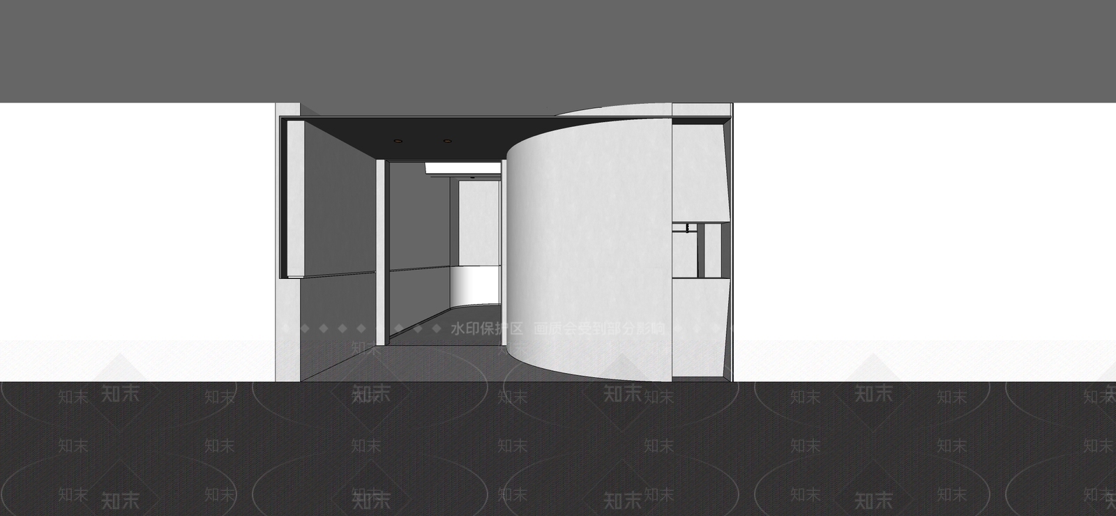 现代极简服装店SU模型下载【ID:1184664189】