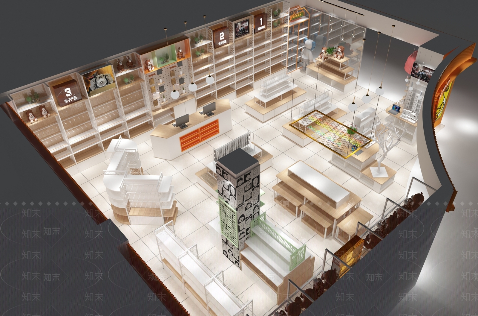 现代玩具礼品店3D模型下载【ID:1184659912】