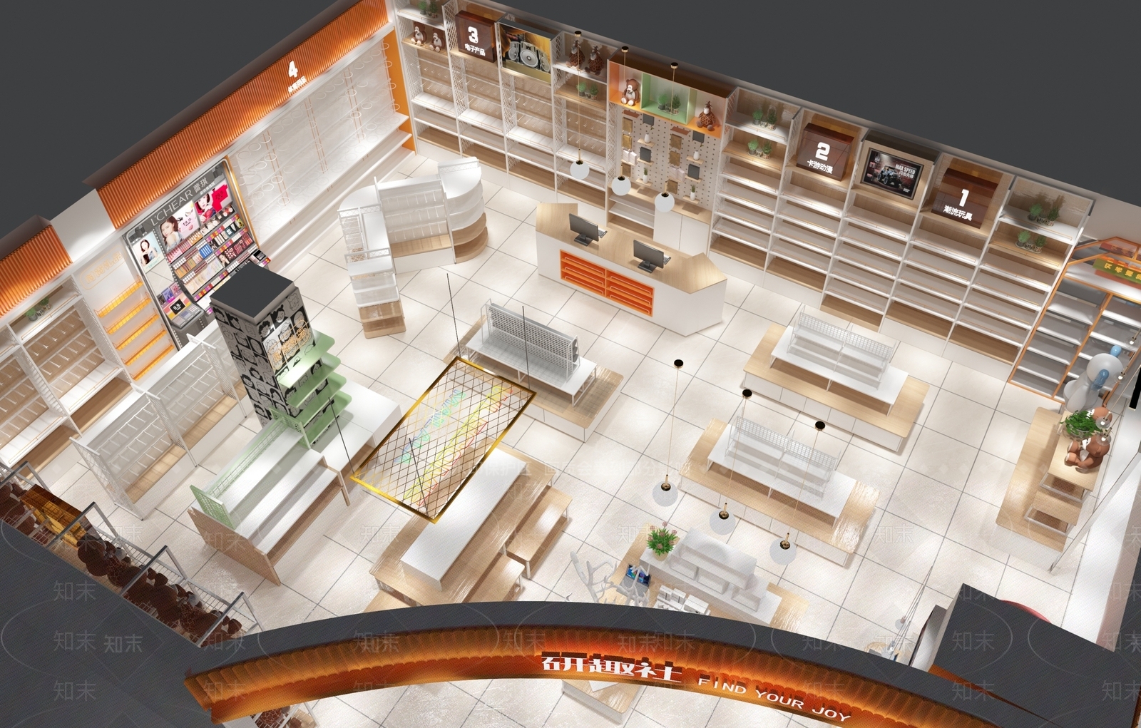 现代玩具礼品店3D模型下载【ID:1184659912】