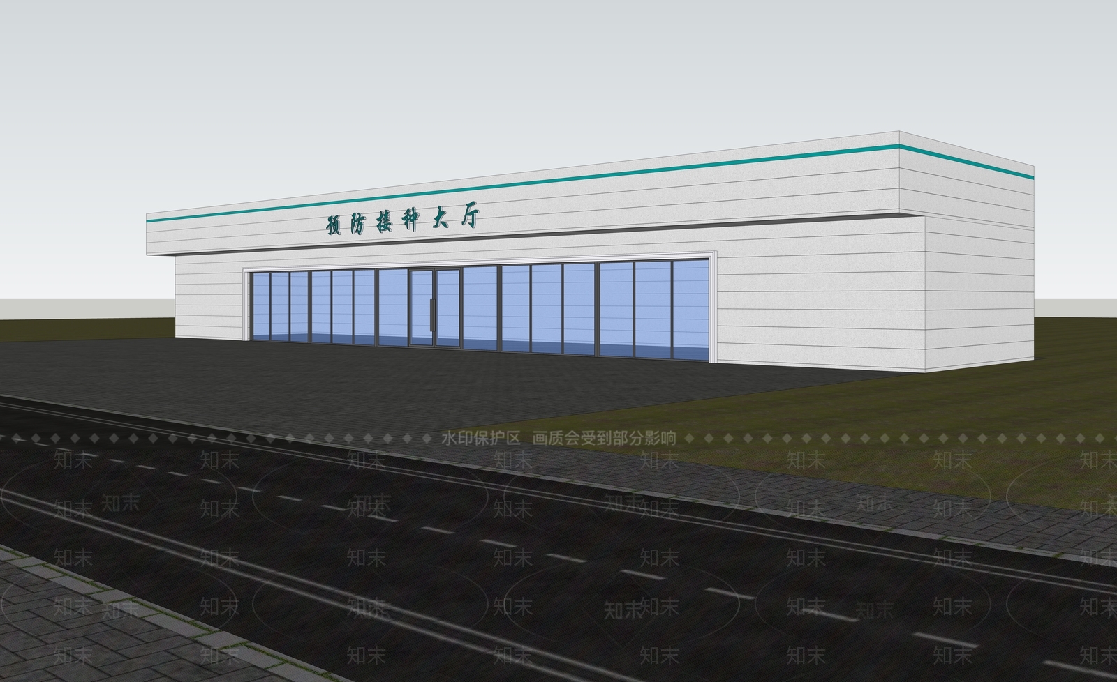 现代办公楼SU模型下载【ID:1184664714】