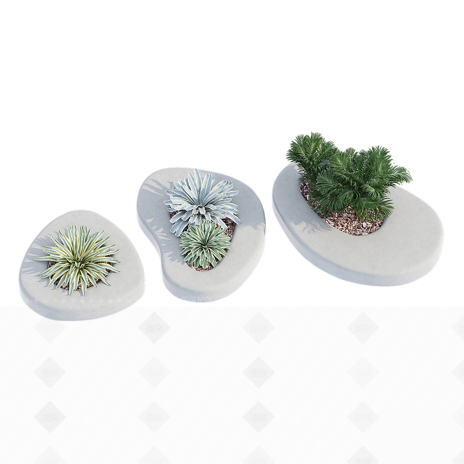 花坛3D模型下载【ID:1184669344】